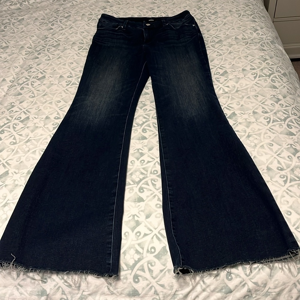 Express 70’s Flare Ulta Hyper Stretch Medium Rise